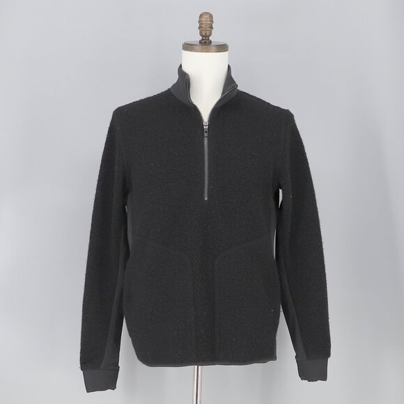 lululemon athletica Other - LULULEMON Men's Tundra Trek 1/2 Zip Fleece Pullover Wool Blend in Black …
